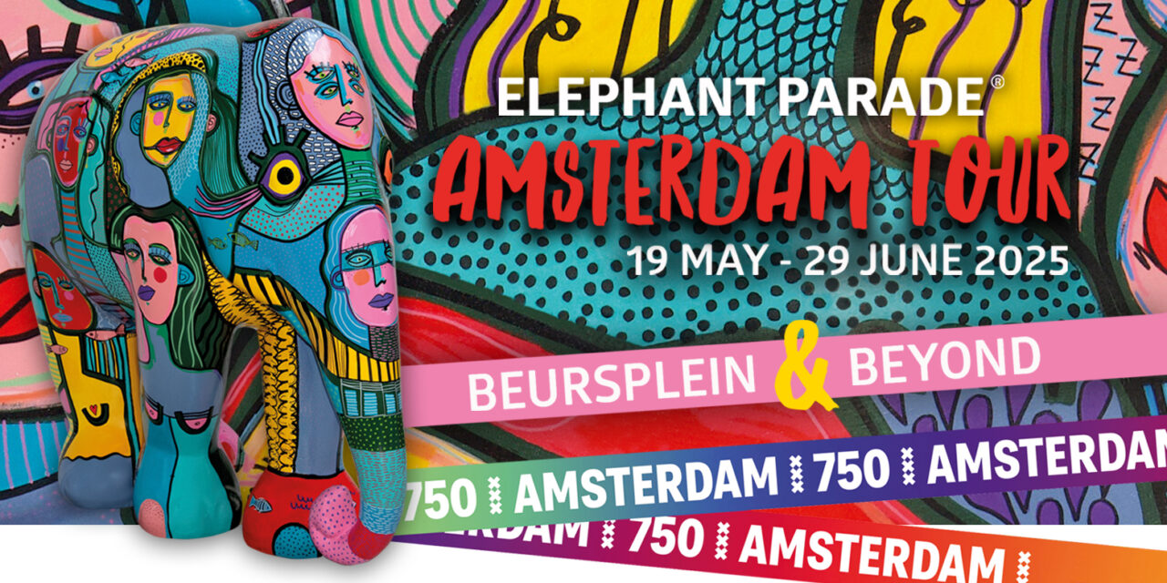 Paseo de elefantes por Ámsterdam 2025